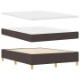 Cama con Box Spring con Colchón y Banco Marrón Oscuro 140x200 cm Tela de , Camas y somieres - Ref: Foro24-3344229, Precio: 54...