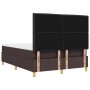 Cama con Box Spring con Colchón y Banco Marrón Oscuro 140x200 cm Tela de , Camas y somieres - Ref: Foro24-3344229, Precio: 54...