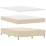 Cama con Base con Colchón y Banco Crema 140x200 cm Tela de , Camas y somieres - Ref: Foro24-3344231, Precio: 581,13 €, Descue...