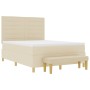 Cama con Base con Colchón y Banco Crema 140x200 cm Tela de , Camas y somieres - Ref: Foro24-3344231, Precio: 581,13 €, Descue...