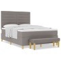 Cama con Somier con Colchón y Banco Taupe 160x200 cm Tela de , Camas y somieres - Ref: Foro24-3344237, Precio: 646,53 €, Desc...