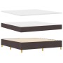 Cama Box Spring con colchón y banco Marrón Oscuro 180x200 cm Tela de , Camas y somieres - Ref: Foro24-3344243, Precio: 650,52...