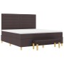 Cama Box Spring con colchón y banco Marrón Oscuro 180x200 cm Tela de , Camas y somieres - Ref: Foro24-3344243, Precio: 650,52...