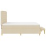 Cama Box Spring con Colchón y Banco Crema 180x200 cm Tela de , Camas y somieres - Ref: Foro24-3344245, Precio: 691,60 €, Desc...