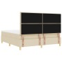 Cama Box Spring con Colchón y Banco Crema 180x200 cm Tela de , Camas y somieres - Ref: Foro24-3344245, Precio: 691,60 €, Desc...