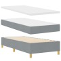 Cama Box Spring con Colchón y Banco Gris Claro 90x200 cm Tela de , Camas y somieres - Ref: Foro24-3344268, Precio: 367,53 €, ...