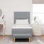 Cama Box Spring con Colchón y Banco Gris Claro 90x200 cm Tela de , Camas y somieres - Ref: Foro24-3344268, Precio: 367,53 €, ...