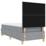 Cama Box Spring con Colchón y Banco Gris Claro 90x200 cm Tela de , Camas y somieres - Ref: Foro24-3344268, Precio: 367,53 €, ...