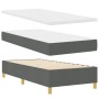 Cama Box Spring con colchón y banco Gris Oscuro 90x200 cm Tela de , Camas y somieres - Ref: Foro24-3344269, Precio: 391,51 €,...