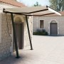 Toldo manual retráctil con postes color crema 3,5x2,5 m de vidaXL, Toldos - Ref: Foro24-3070117, Precio: 335,90 €, Descuento: %