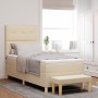 Cama Box Spring con colchón y banco Crema 90x200 cm Tela de , Camas y somieres - Ref: Foro24-3344273, Precio: 364,16 €, Descu...
