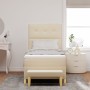 Cama Box Spring con colchón y banco Crema 90x200 cm Tela de , Camas y somieres - Ref: Foro24-3344273, Precio: 364,16 €, Descu...