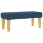 Cama Box Spring con Colchón y Banco Azul 100x200 cm Tela de , Camas y somieres - Ref: Foro24-3344281, Precio: 379,20 €, Descu...