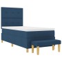 Cama Box Spring con Colchón y Banco Azul 100x200 cm Tela de , Camas y somieres - Ref: Foro24-3344281, Precio: 379,20 €, Descu...