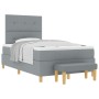 Cama Box Spring con colchón y banco Gris Claro 120x200 cm Tela de , Camas y somieres - Ref: Foro24-3344289, Precio: 465,64 €,...