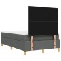 Cama Box Spring con colchón y banco Gris Oscuro 120x200 cm Tela de , Camas y somieres - Ref: Foro24-3344290, Precio: 431,20 €...