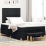 Cama Box Spring con Colchón y Banco Negro 120x200 cm Tela de , Camas y somieres - Ref: Foro24-3344291, Precio: 438,15 €, Desc...