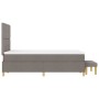 Cama con Somier de con Colchón y Banco Taupe 120x200 cm Tela de , Camas y somieres - Ref: Foro24-3344293, Precio: 448,57 €, D...