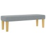 Cama Box Spring de con colchón y banco gris claro 140x190 cm de tela de , Camas y somieres - Ref: Foro24-3344296, Precio: 540...