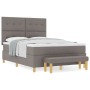 Cama con Somier con Colchón y Banco Taupe 140x190 cm Tela de , Camas y somieres - Ref: Foro24-3344300, Precio: 552,45 €, Desc...