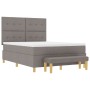 Cama con Somier con Colchón y Banco Taupe 140x190 cm Tela de , Camas y somieres - Ref: Foro24-3344300, Precio: 552,45 €, Desc...