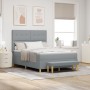 Cama con Base y Colchón y Banco Gris Claro 140x200 cm Tela de , Camas y somieres - Ref: Foro24-3344303, Precio: 536,86 €, Des...
