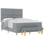 Cama con Base y Colchón y Banco Gris Claro 140x200 cm Tela de , Camas y somieres - Ref: Foro24-3344303, Precio: 536,86 €, Des...