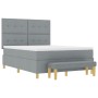 Cama con Base y Colchón y Banco Gris Claro 140x200 cm Tela de , Camas y somieres - Ref: Foro24-3344303, Precio: 536,86 €, Des...