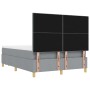 Cama con Base y Colchón y Banco Gris Claro 140x200 cm Tela de , Camas y somieres - Ref: Foro24-3344303, Precio: 536,86 €, Des...