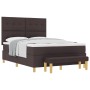 Cama con somier con colchón y banco Marrón Oscuro 140x200 cm Tela de , Camas y somieres - Ref: Foro24-3344306, Precio: 543,68...