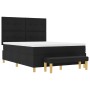 Cama con somier y colchón negro 140x200 cm tela de , Camas y somieres - Ref: Foro24-3344305, Precio: 541,93 €, Descuento: %