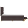 Cama con somier con colchón y banco Marrón Oscuro 140x200 cm Tela de , Camas y somieres - Ref: Foro24-3344306, Precio: 543,68...