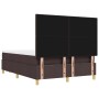 Cama con somier con colchón y banco Marrón Oscuro 140x200 cm Tela de , Camas y somieres - Ref: Foro24-3344306, Precio: 543,68...
