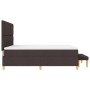 Cama con somier y colchón y banco marrón oscuro 180x200 cm de tela de , Camas y somieres - Ref: Foro24-3344320, Precio: 644,6...