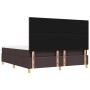 Cama con somier y colchón y banco marrón oscuro 180x200 cm de tela de , Camas y somieres - Ref: Foro24-3344320, Precio: 644,6...