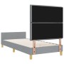Estructura de Cama Gris Claro 80x200 cm Tela de , Camas y somieres - Ref: Foro24-3344606, Precio: 134,75 €, Descuento: %