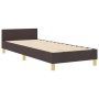 Estructura de Cama en Marrón Oscuro, 80x200 cm, Tela de , Camas y somieres - Ref: Foro24-3344609, Precio: 164,08 €, Descuento: %