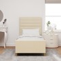 Marco de Cama en Crema, 80x200 cm, Tela de , Camas y somieres - Ref: Foro24-3344611, Precio: 146,24 €, Descuento: %