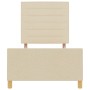Marco de Cama en Crema, 80x200 cm, Tela de , Camas y somieres - Ref: Foro24-3344611, Precio: 146,24 €, Descuento: %