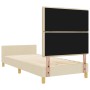 Marco de Cama en Crema, 80x200 cm, Tela de , Camas y somieres - Ref: Foro24-3344611, Precio: 146,24 €, Descuento: %
