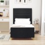 Estructura de cama de tela negra 90x190 cm de , Camas y somieres - Ref: Foro24-3344615, Precio: 151,59 €, Descuento: %