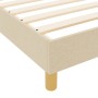 Estructura de Cama Crema 90x190 cm Tela de , Camas y somieres - Ref: Foro24-3344618, Precio: 147,84 €, Descuento: %