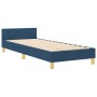 Estructura de cama Azul 90x190 cm Tela de , Camas y somieres - Ref: Foro24-3344619, Precio: 156,28 €, Descuento: %