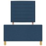 Estructura de cama Azul 90x190 cm Tela de , Camas y somieres - Ref: Foro24-3344619, Precio: 156,28 €, Descuento: %
