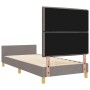 Estructura de Cama de Tela Taupe 90x200 cm de , Camas y somieres - Ref: Foro24-3344624, Precio: 150,39 €, Descuento: %