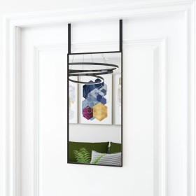 Espejo de puerta cristal y aluminio negro 30x60 cm de vidaXL, Espejos - Ref: Foro24-327403, Precio: 31,98 €, Descuento: %