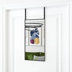 Espejo de puerta cristal y aluminio negro 30x60 cm de vidaXL, Espejos - Ref: Foro24-327403, Precio: 30,54 €, Descuento: %