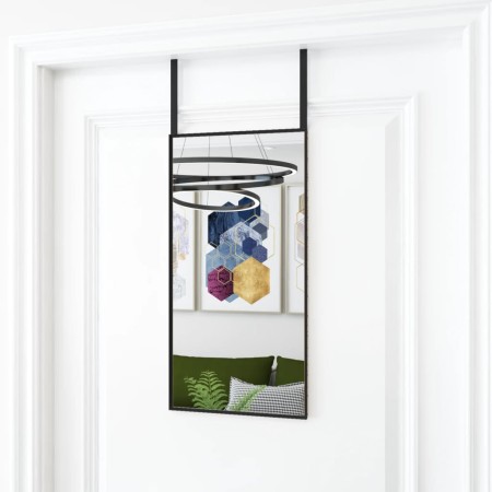 Espejo de puerta cristal y aluminio negro 30x60 cm de vidaXL, Espejos - Ref: Foro24-327403, Precio: 31,98 €, Descuento: %