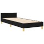 Cama Negra 100x200 cm de Tela de , Camas y somieres - Ref: Foro24-3344629, Precio: 141,55 €, Descuento: %
