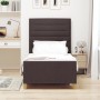 Estructura de Cama Marrón Oscuro 100x200 cm Tela de , Camas y somieres - Ref: Foro24-3344630, Precio: 142,74 €, Descuento: %